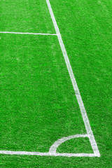 Obraz premium Football (soccer) field corner
