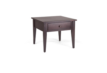 Brown wooden side table