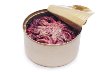canned octopus