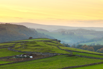 Fototapeta premium Sunset in the Peak District