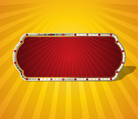 Vector Brightly Board Framed With Shining LED Lamps