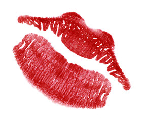 red lip print