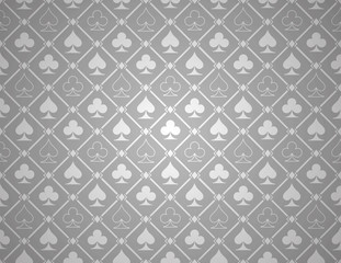 Vector Poker Silver Background