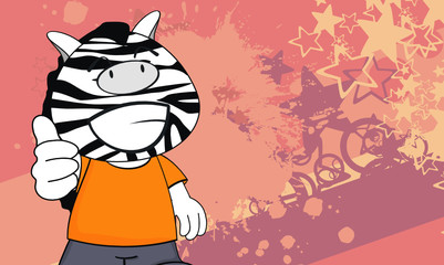 Fototapeta na wymiar zebra kid cartoon background18