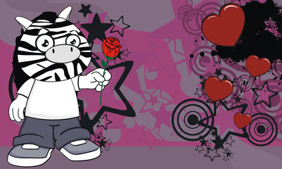 zebra kid cartoon background6