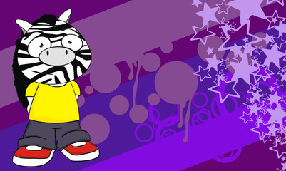 zebra kid cartoon background5