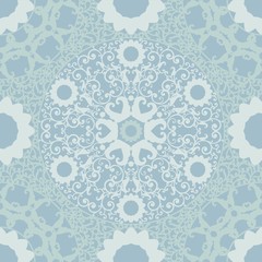 Winter blue lace, seamless pattern, EPS 8