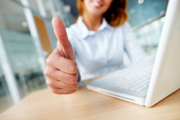 Sign of success