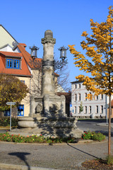 Fototapeta premium Kuntzebrunnen in Aschersleben von 1904