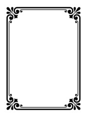 simple ornamental decorative frame