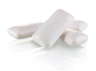 Chewing gum isolated on white