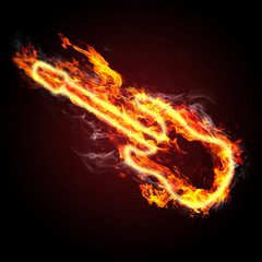 fiery guitar