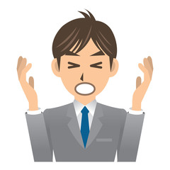 ビジネスマン A 表情3 失敗