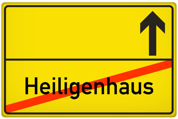 Ortsausgangsschild Heiligenhaus