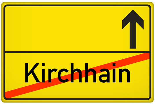 Ortsausgangsschild Kirchhain