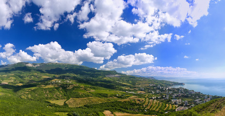 Obraz premium mountain landscape panorama