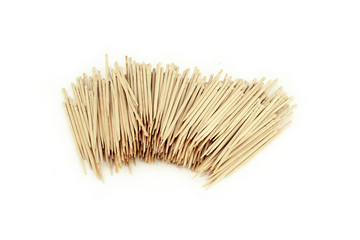 Many toothpick, isolated on white