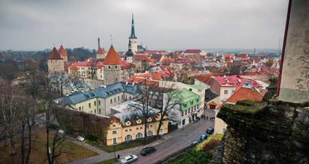 Fototapeta na wymiar Panorama of Tallinn
