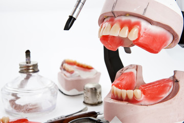 Dental lab articulator and equipments for denture