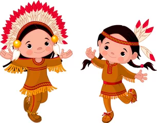 Acrylic prints Indians American Indians dancing
