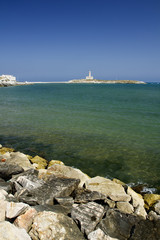 Vieste, coast and lighthouse