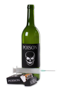 Syringe and alcohol