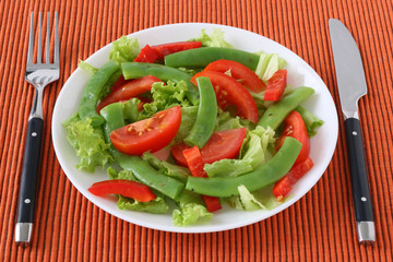 salad with green beans