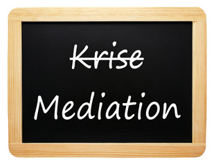 Fototapeta premium Krise und Mediation