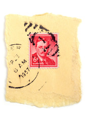 Antique postal stamp