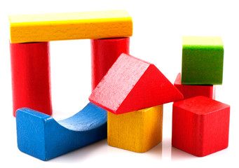 Wooden building blocks