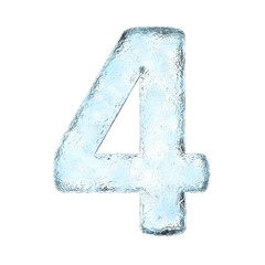 Icing alphabet the number 4