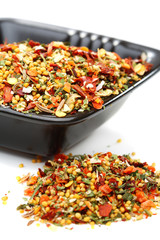 Mixture of spices in a bowl.
