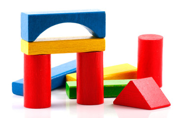 Wooden building blocks