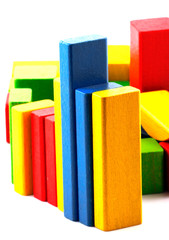 Wooden building blocks