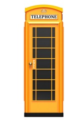 Obraz premium The British orange phone booth