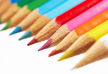 Fototapeta premium Assortment of coloured pencils