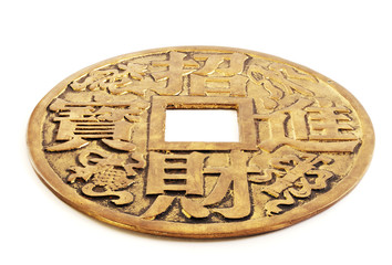 Chinese coin of happiness.