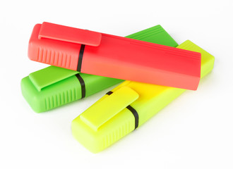 A set of color highlighters