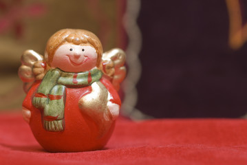 smiling angel figurine Christmas