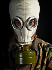 soldier in a nuclear apocalypse