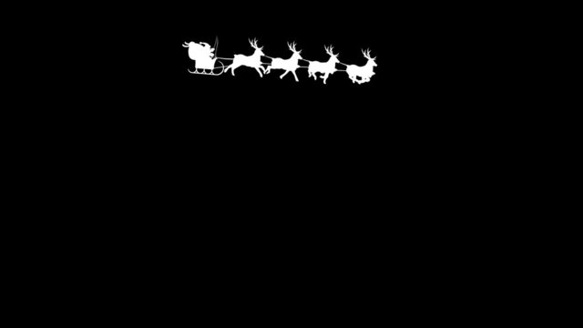 Santa Claus with reindeer - best for SCREEN mode