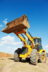 Excavator Loader with backhoe works © Kadmy