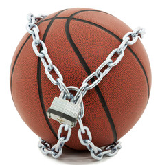 Basketball with Lock And Chains