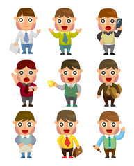 cartoon office worker