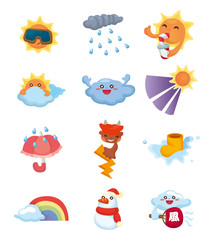 cartoon weather icon