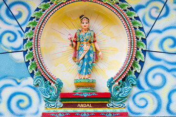 Image of Andal at Hindu temple