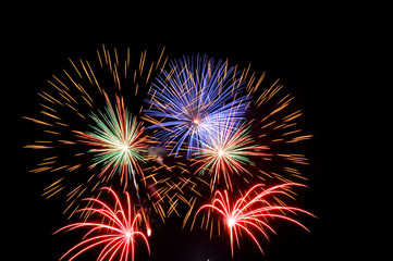 Obraz premium Fireworks Celebration, Thailand