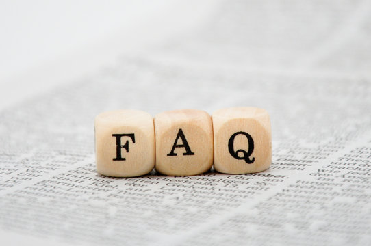 FAQ Schriftzug