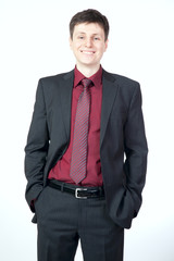 Portrait of a happy young businessman