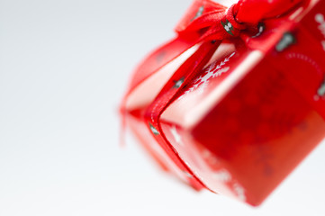 クリスマスの赤いギフトボックス